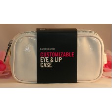 Bare Minerals Customizable Eye & Lip Makeup / Brush Case White Travel Home